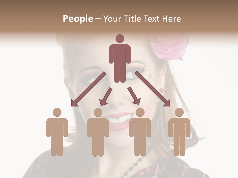 Person Fashion Smiling PowerPoint Template