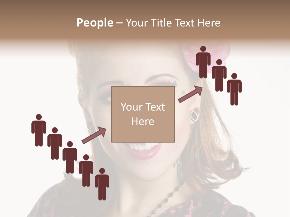 Person Fashion Smiling PowerPoint Template