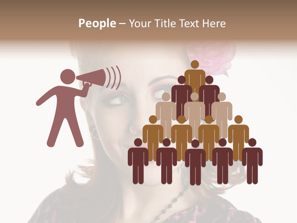 Person Fashion Smiling PowerPoint Template