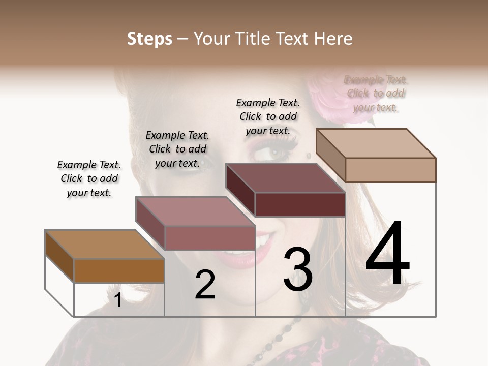 Person Fashion Smiling PowerPoint Template