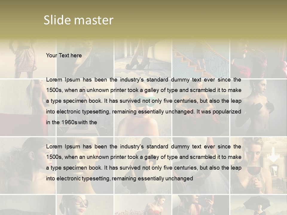 Legs Hat Attractive PowerPoint Template