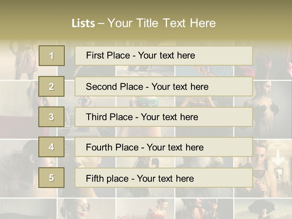 Legs Hat Attractive PowerPoint Template