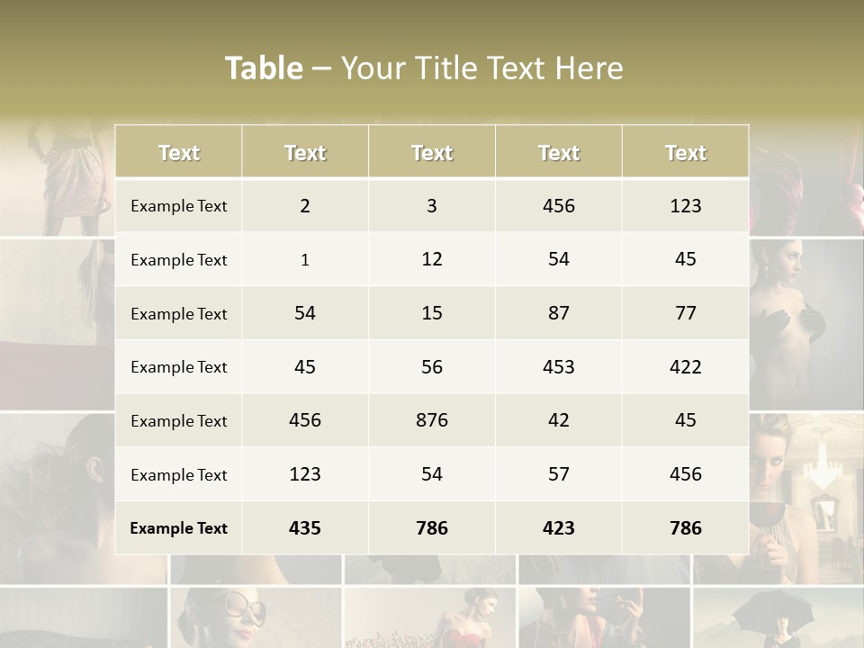 Legs Hat Attractive PowerPoint Template