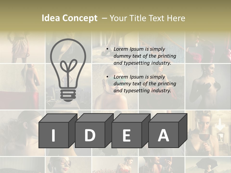 Legs Hat Attractive PowerPoint Template