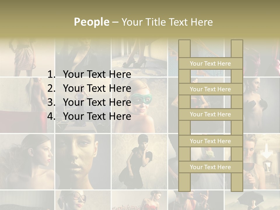 Legs Hat Attractive PowerPoint Template