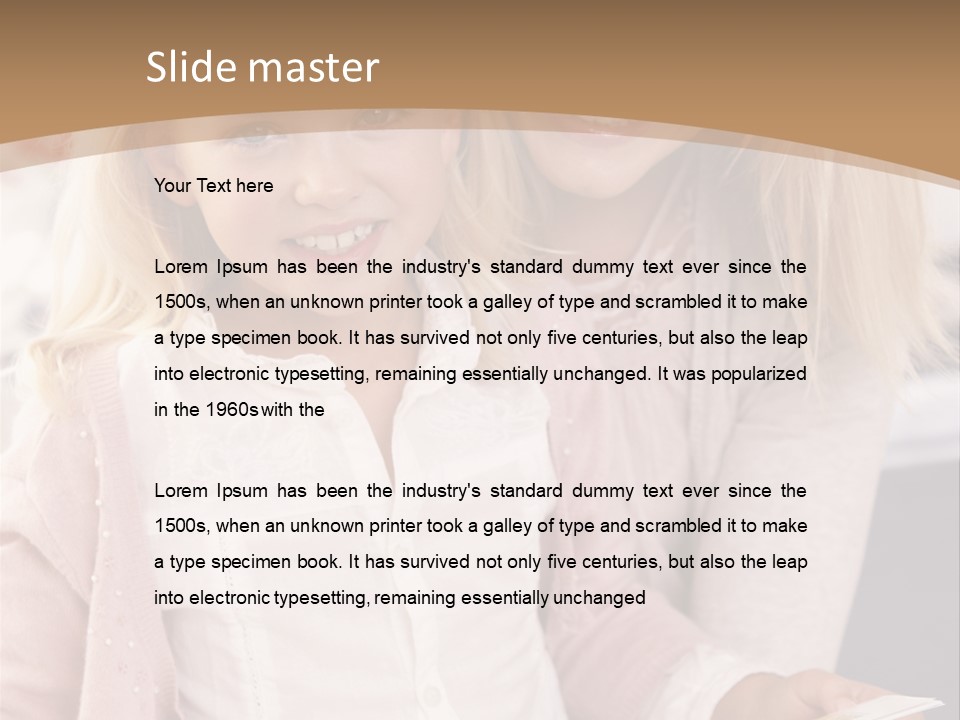 Happy Indoors In Studio Indoors At Home PowerPoint Template