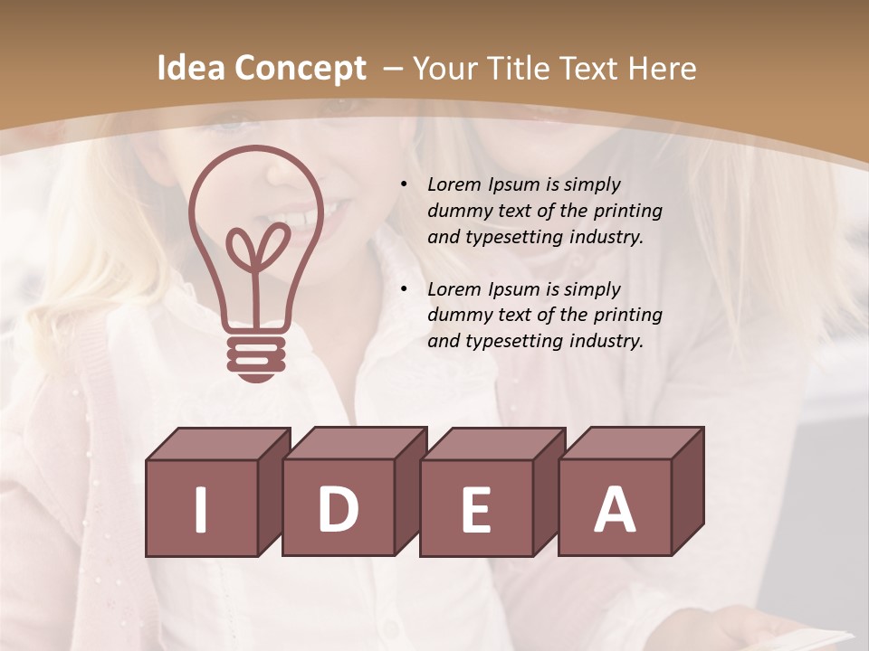 Happy Indoors In Studio Indoors At Home PowerPoint Template