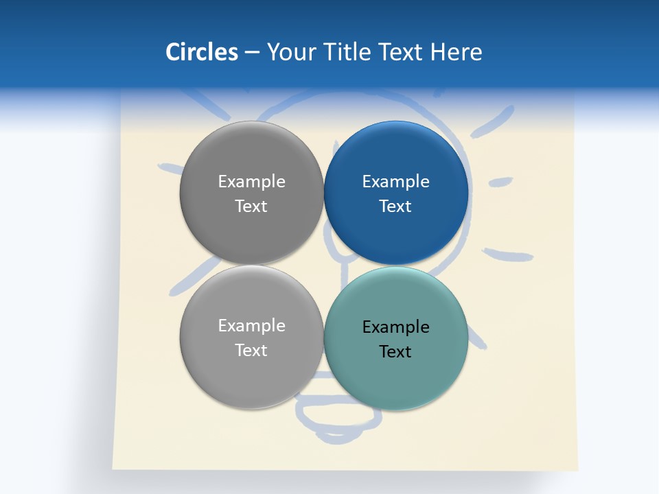 A Piece Of Paper With A Drawing Of A Light Bulb On It PowerPoint Template