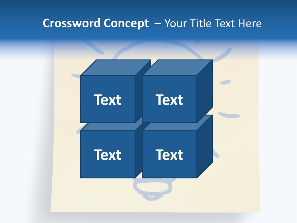 A Piece Of Paper With A Drawing Of A Light Bulb On It PowerPoint Template