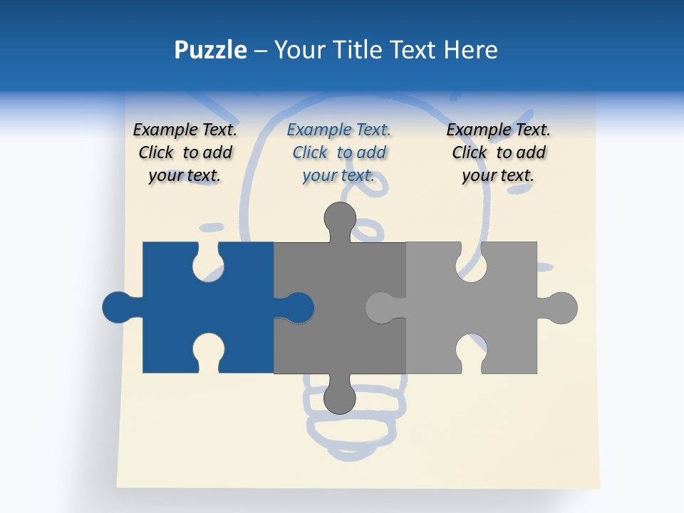 A Piece Of Paper With A Drawing Of A Light Bulb On It PowerPoint Template