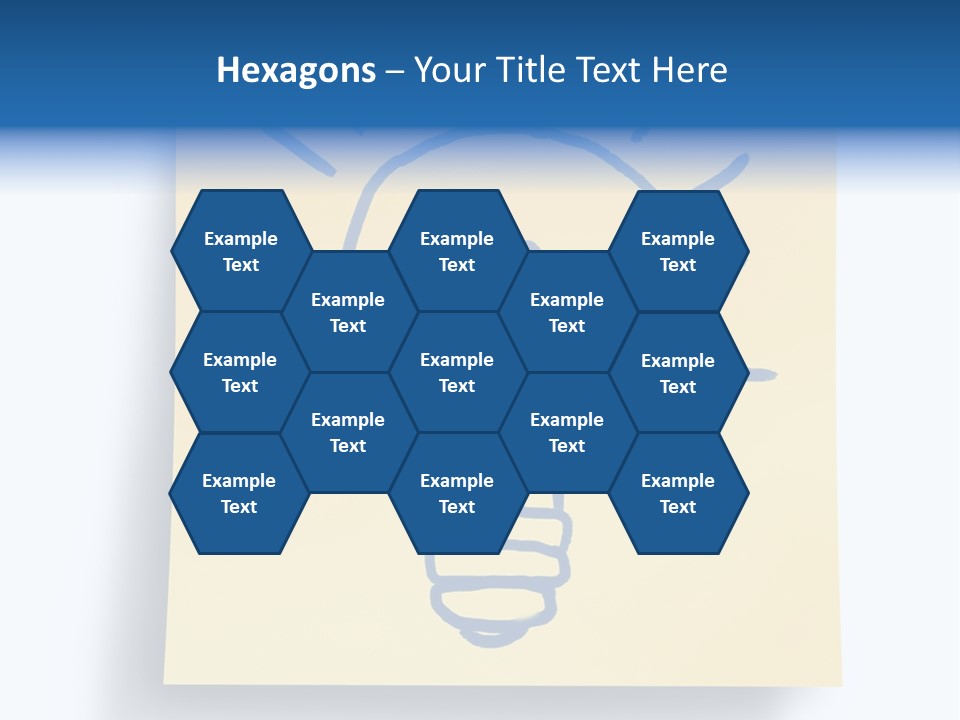 A Piece Of Paper With A Drawing Of A Light Bulb On It PowerPoint Template
