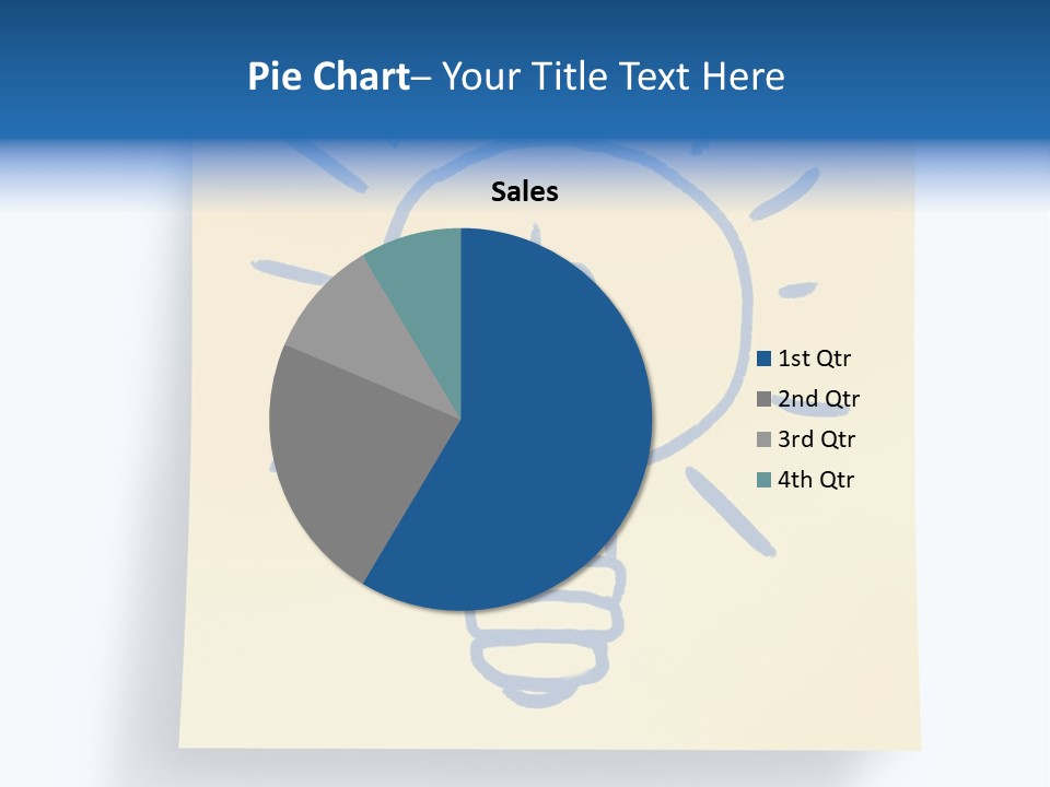 A Piece Of Paper With A Drawing Of A Light Bulb On It PowerPoint Template