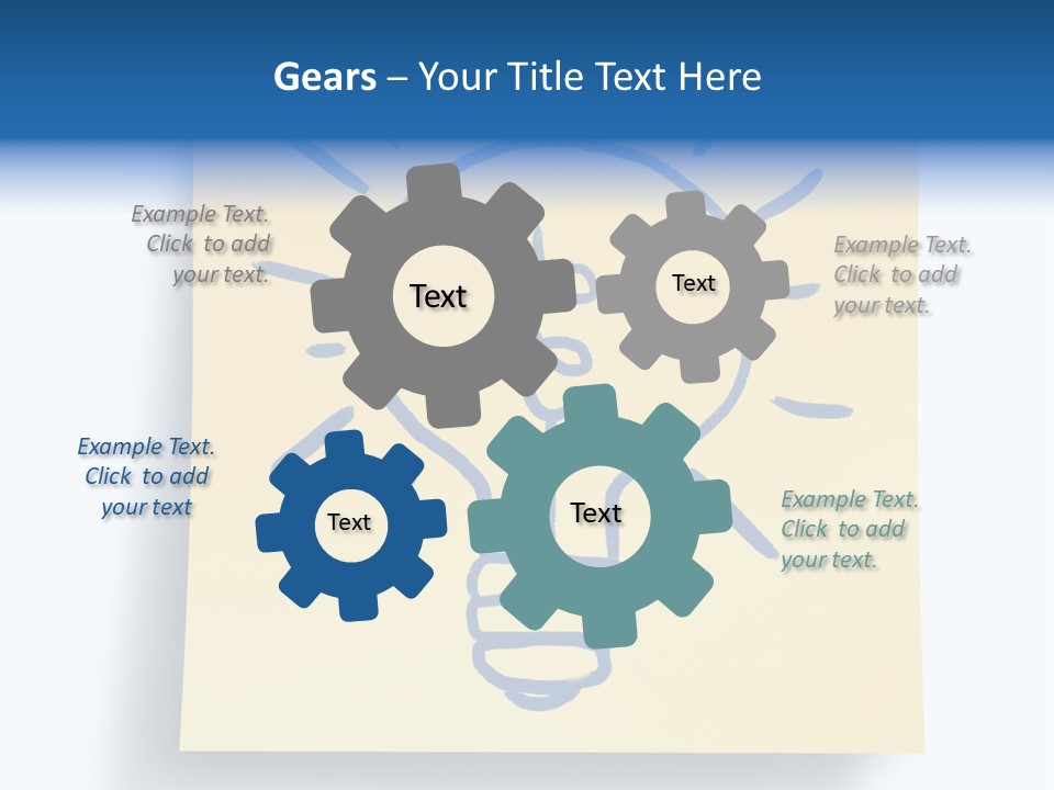 A Piece Of Paper With A Drawing Of A Light Bulb On It PowerPoint Template