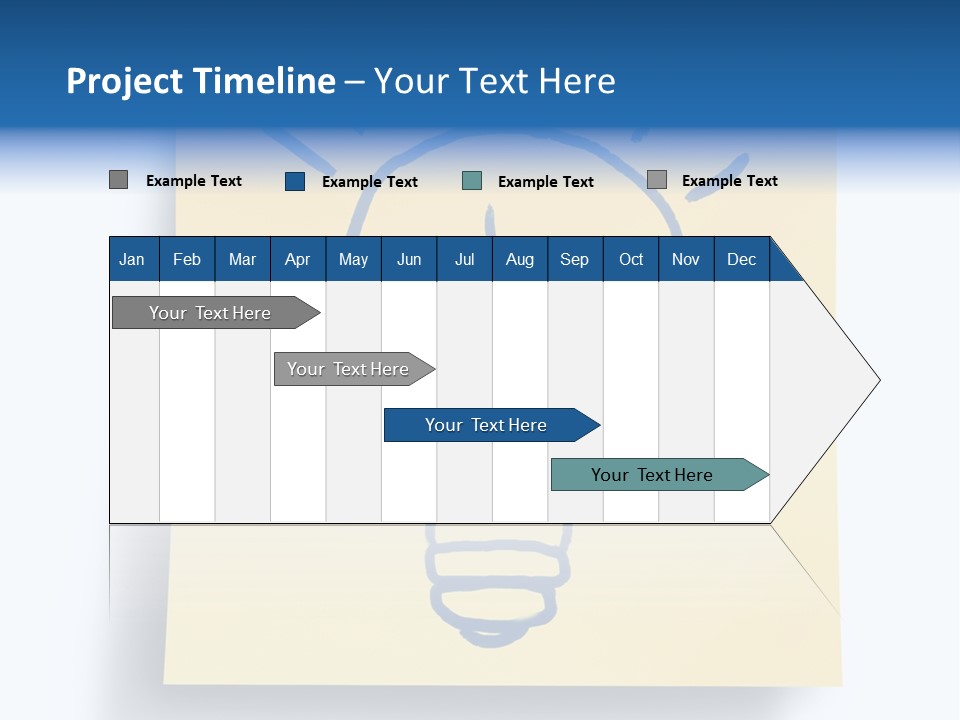 A Piece Of Paper With A Drawing Of A Light Bulb On It PowerPoint Template