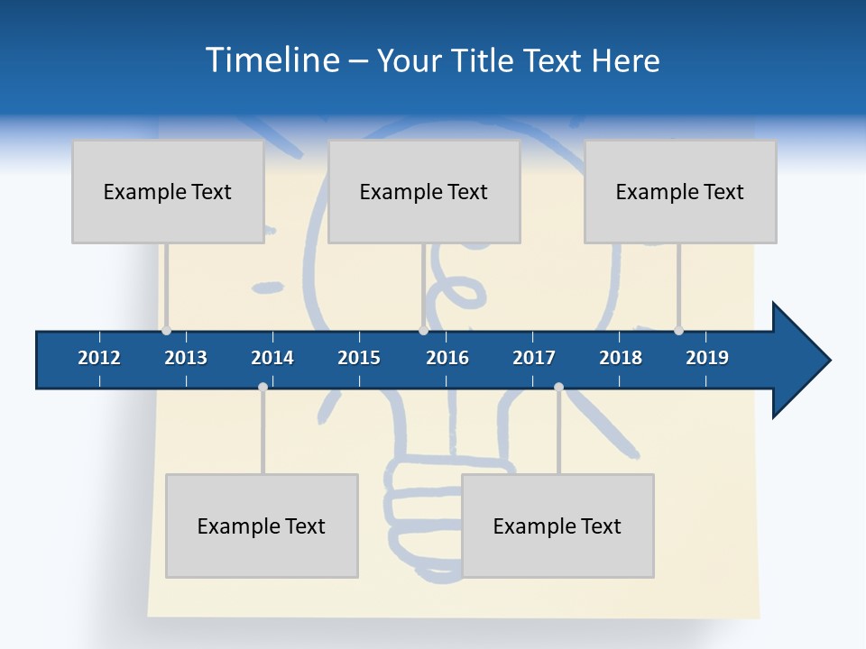 A Piece Of Paper With A Drawing Of A Light Bulb On It PowerPoint Template