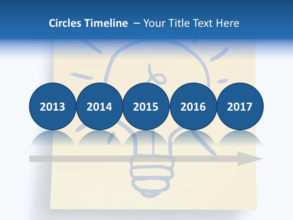 A Piece Of Paper With A Drawing Of A Light Bulb On It PowerPoint Template