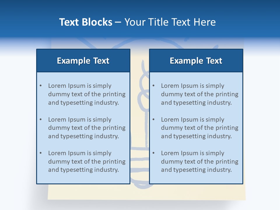 A Piece Of Paper With A Drawing Of A Light Bulb On It PowerPoint Template
