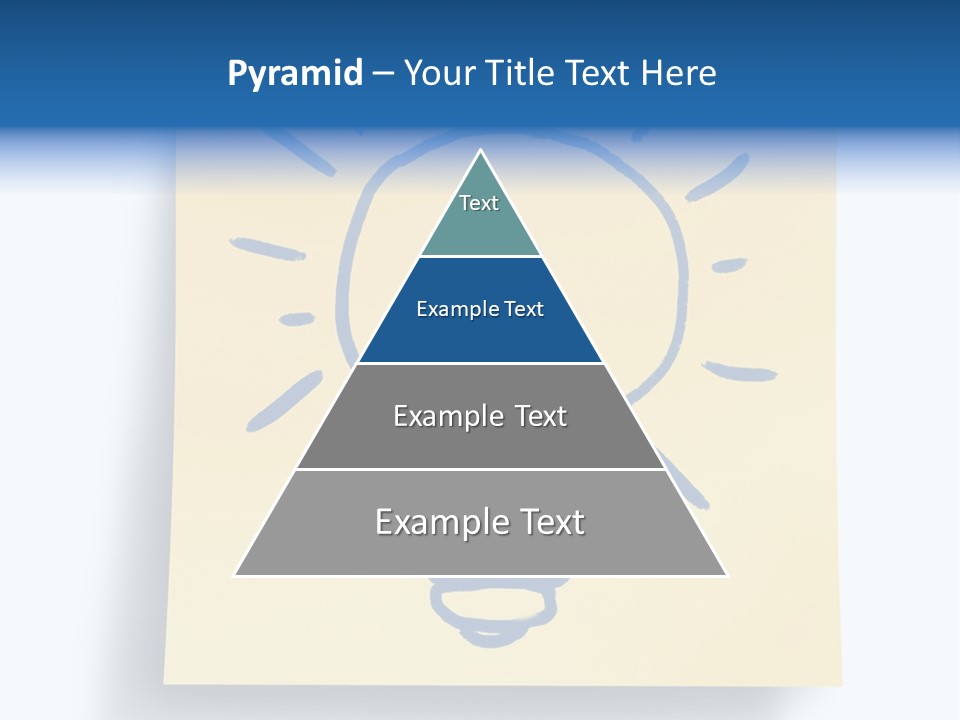 A Piece Of Paper With A Drawing Of A Light Bulb On It PowerPoint Template