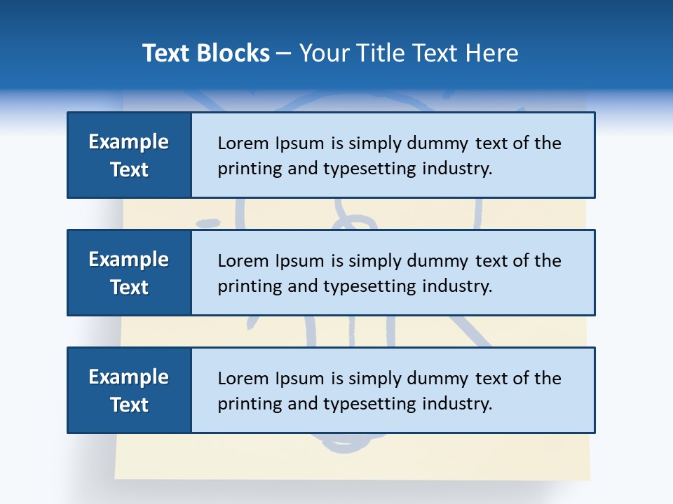A Piece Of Paper With A Drawing Of A Light Bulb On It PowerPoint Template