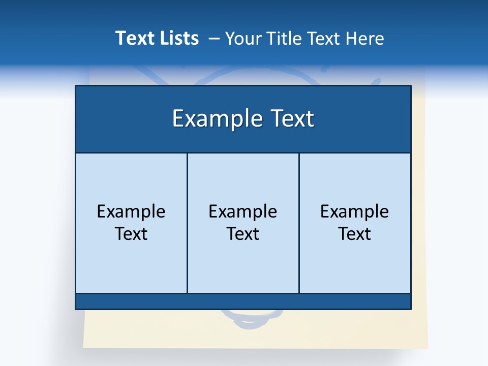 A Piece Of Paper With A Drawing Of A Light Bulb On It PowerPoint Template