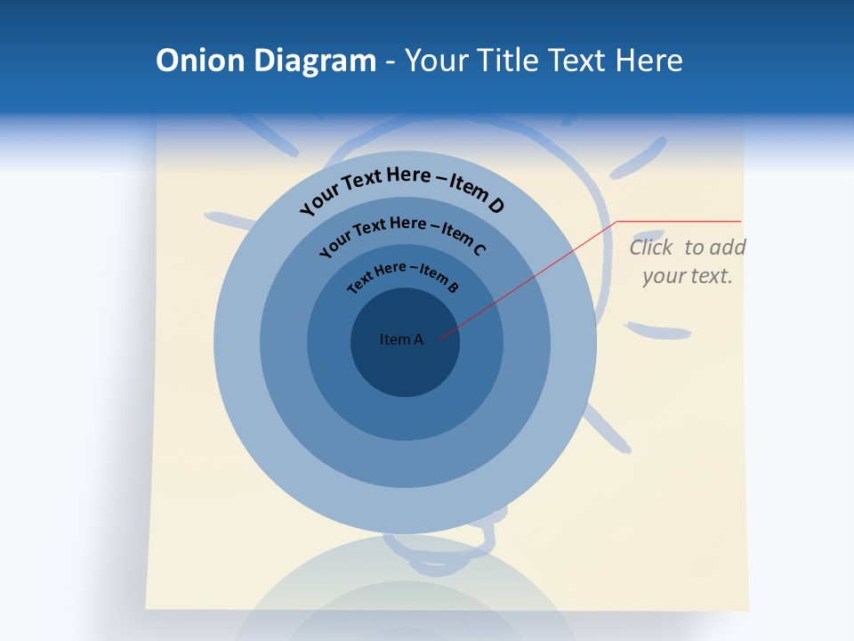 A Piece Of Paper With A Drawing Of A Light Bulb On It PowerPoint Template