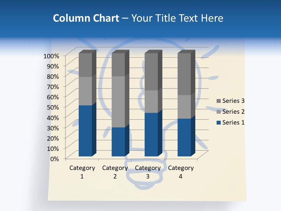 A Piece Of Paper With A Drawing Of A Light Bulb On It PowerPoint Template