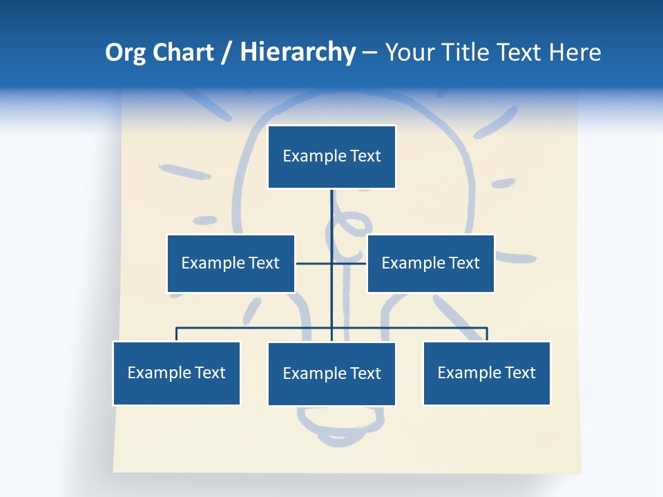 A Piece Of Paper With A Drawing Of A Light Bulb On It PowerPoint Template