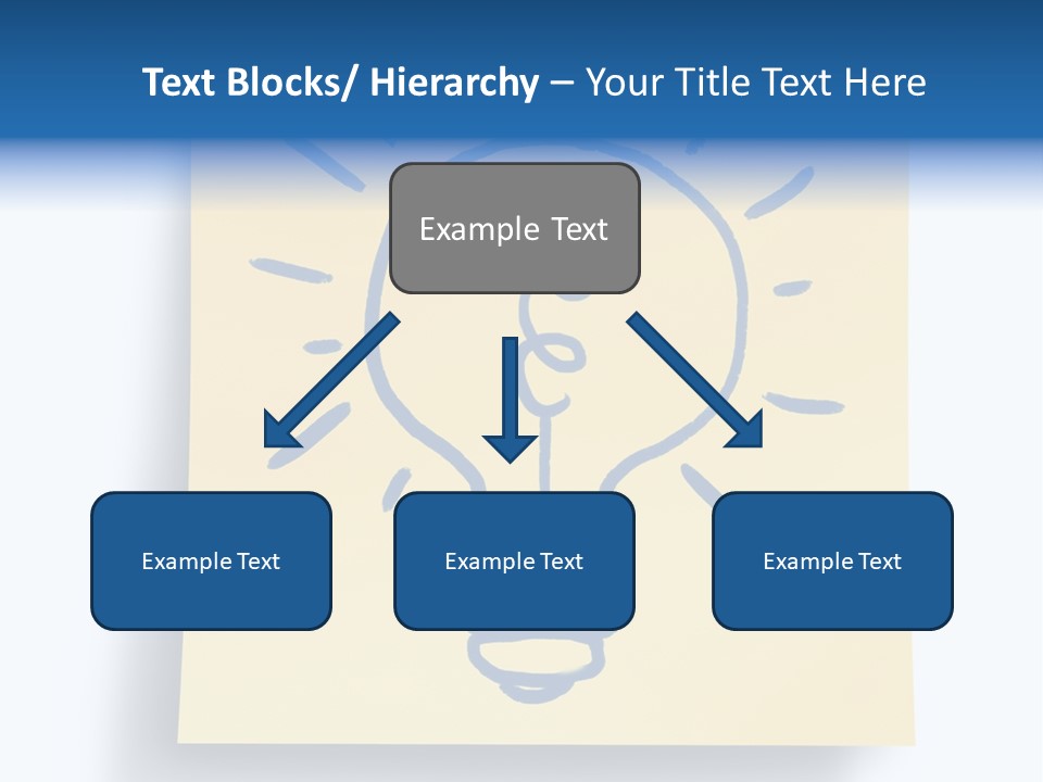 A Piece Of Paper With A Drawing Of A Light Bulb On It PowerPoint Template
