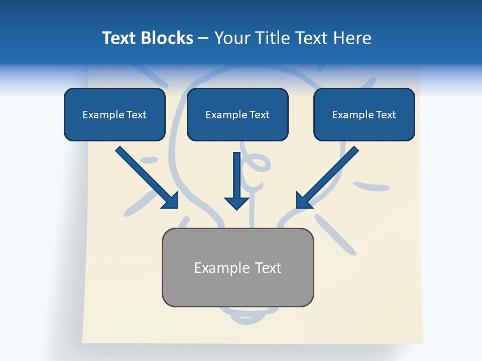 A Piece Of Paper With A Drawing Of A Light Bulb On It PowerPoint Template