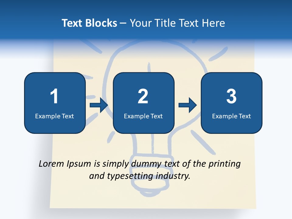 A Piece Of Paper With A Drawing Of A Light Bulb On It PowerPoint Template