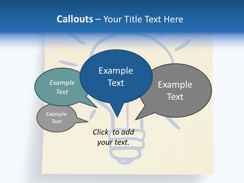 A Piece Of Paper With A Drawing Of A Light Bulb On It PowerPoint Template