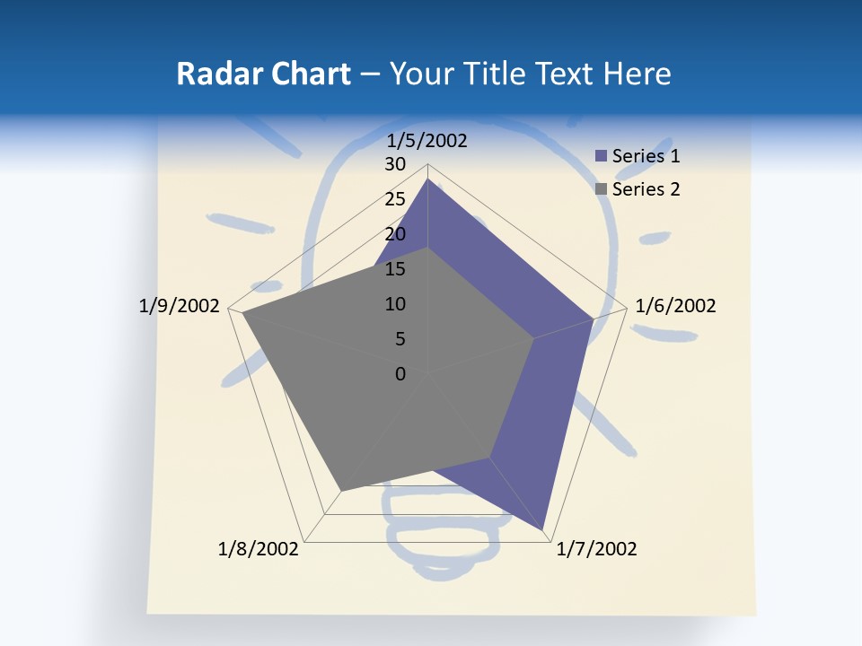 A Piece Of Paper With A Drawing Of A Light Bulb On It PowerPoint Template