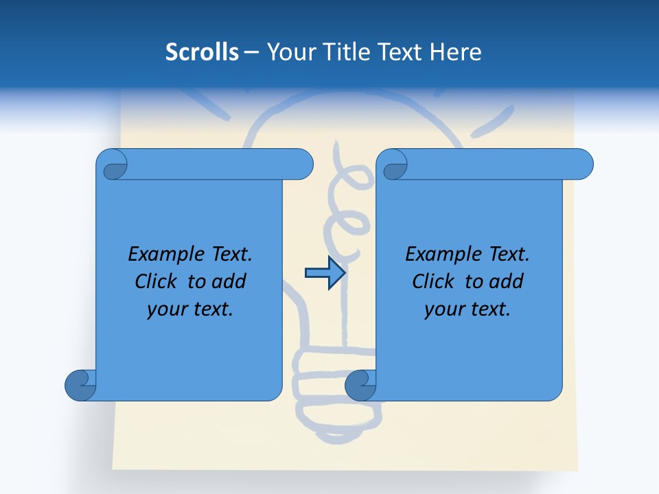 A Piece Of Paper With A Drawing Of A Light Bulb On It PowerPoint Template
