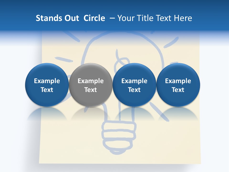 A Piece Of Paper With A Drawing Of A Light Bulb On It PowerPoint Template