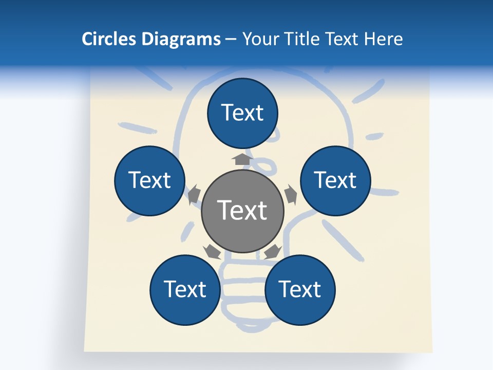 A Piece Of Paper With A Drawing Of A Light Bulb On It PowerPoint Template