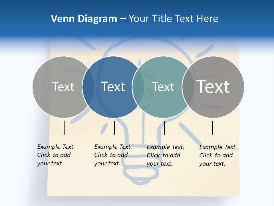 A Piece Of Paper With A Drawing Of A Light Bulb On It PowerPoint Template