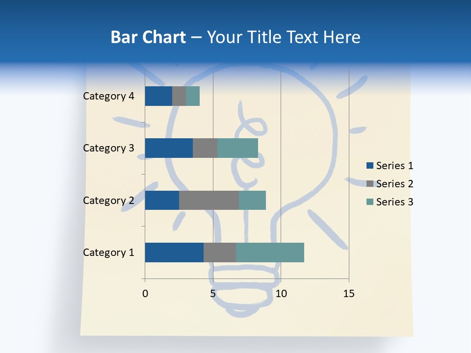A Piece Of Paper With A Drawing Of A Light Bulb On It PowerPoint Template