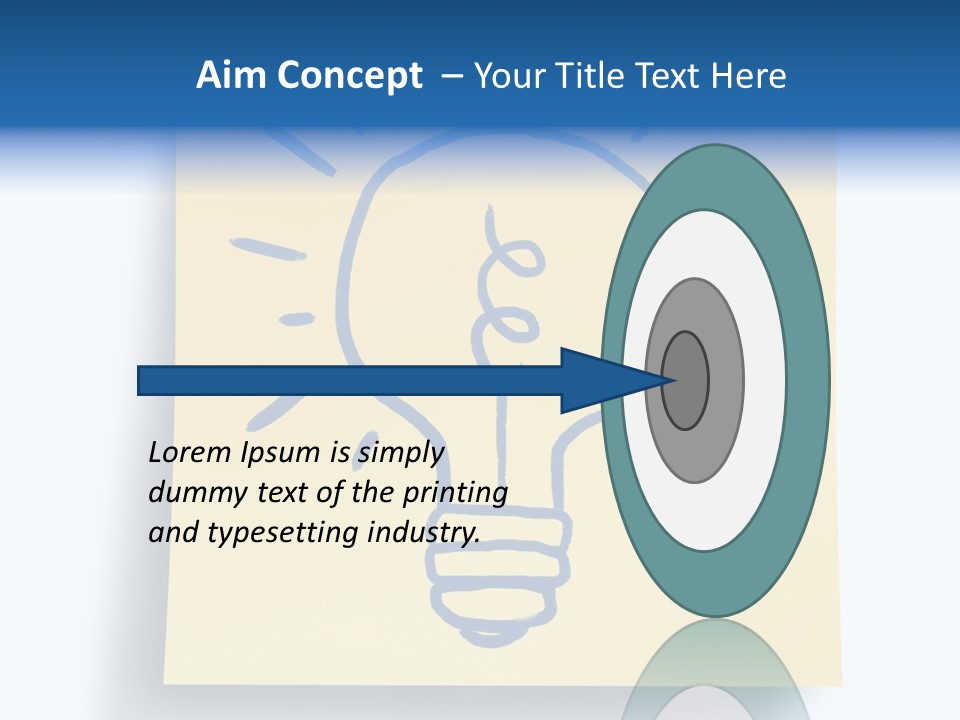 A Piece Of Paper With A Drawing Of A Light Bulb On It PowerPoint Template