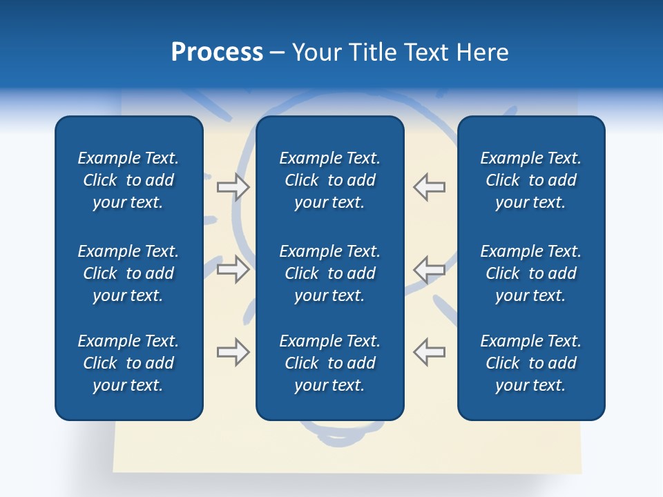 A Piece Of Paper With A Drawing Of A Light Bulb On It PowerPoint Template