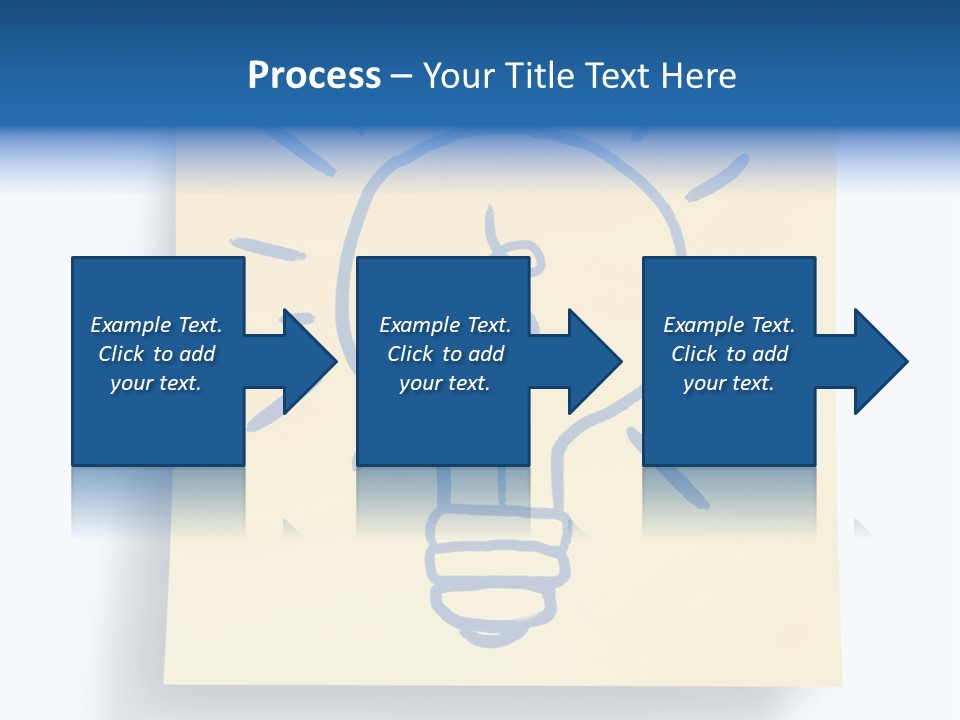 A Piece Of Paper With A Drawing Of A Light Bulb On It PowerPoint Template