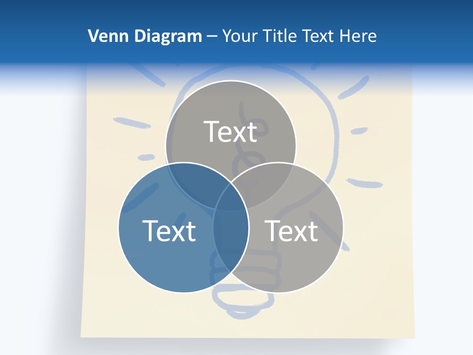 A Piece Of Paper With A Drawing Of A Light Bulb On It PowerPoint Template