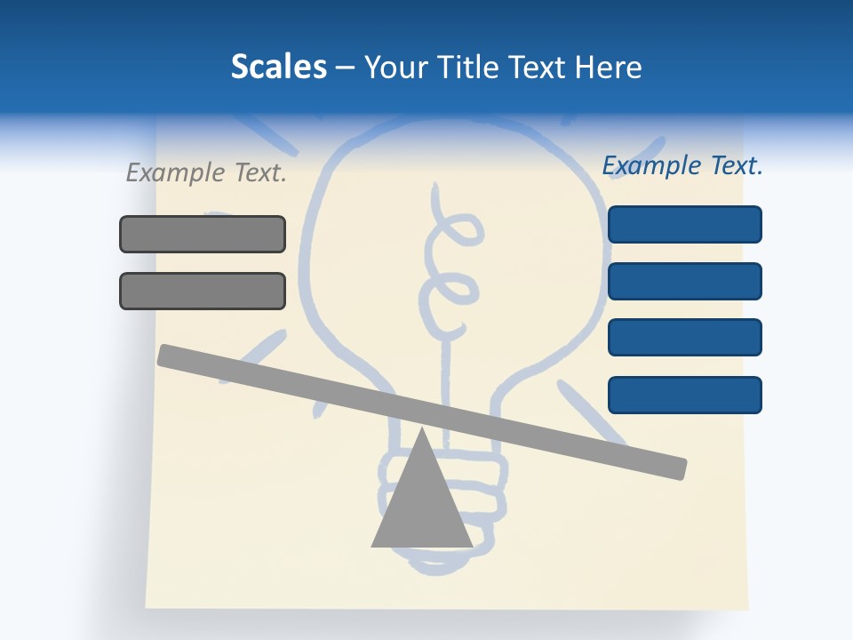 A Piece Of Paper With A Drawing Of A Light Bulb On It PowerPoint Template