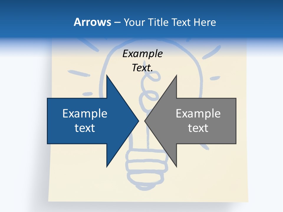 A Piece Of Paper With A Drawing Of A Light Bulb On It PowerPoint Template