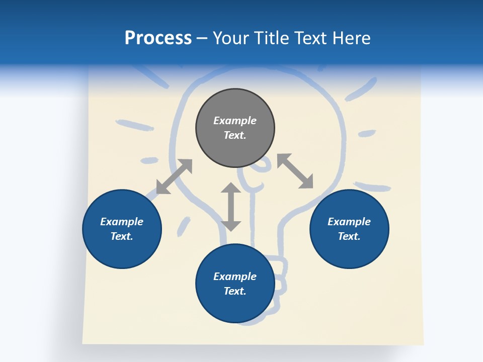 A Piece Of Paper With A Drawing Of A Light Bulb On It PowerPoint Template