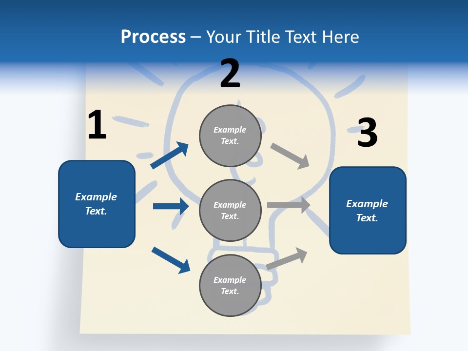 A Piece Of Paper With A Drawing Of A Light Bulb On It PowerPoint Template