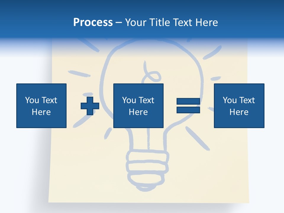 A Piece Of Paper With A Drawing Of A Light Bulb On It PowerPoint Template