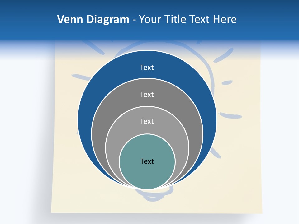 A Piece Of Paper With A Drawing Of A Light Bulb On It PowerPoint Template