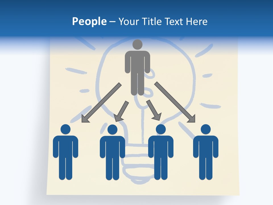 A Piece Of Paper With A Drawing Of A Light Bulb On It PowerPoint Template