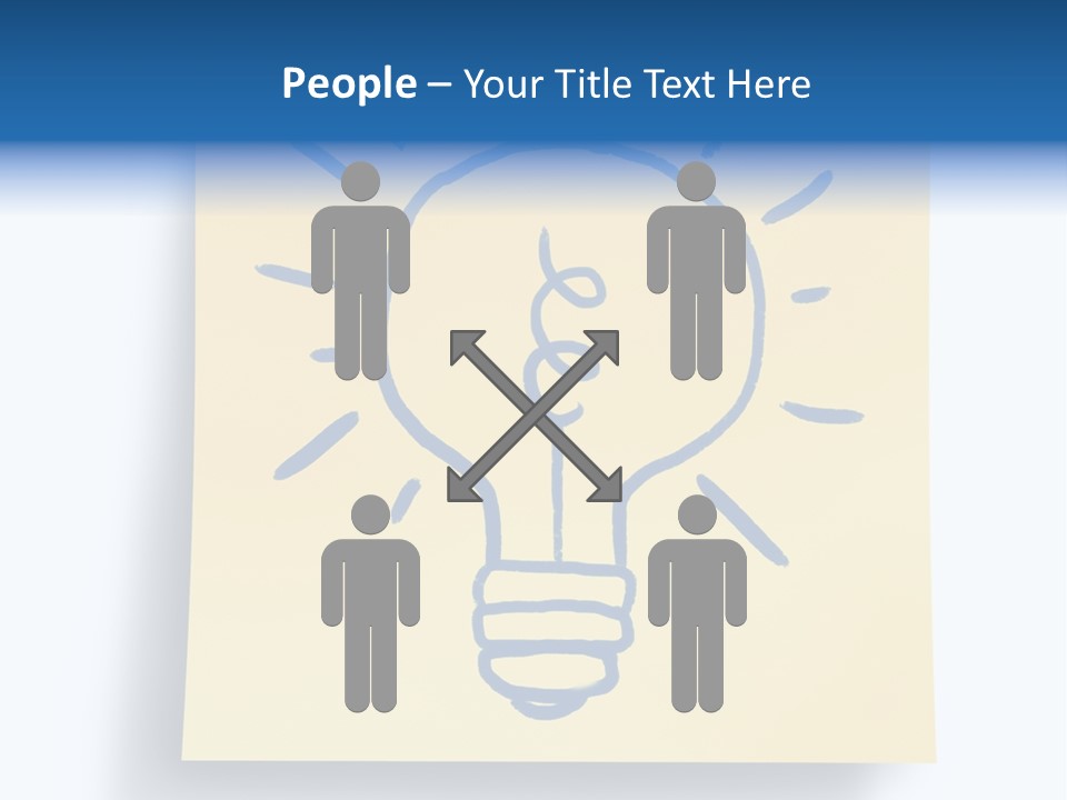 A Piece Of Paper With A Drawing Of A Light Bulb On It PowerPoint Template