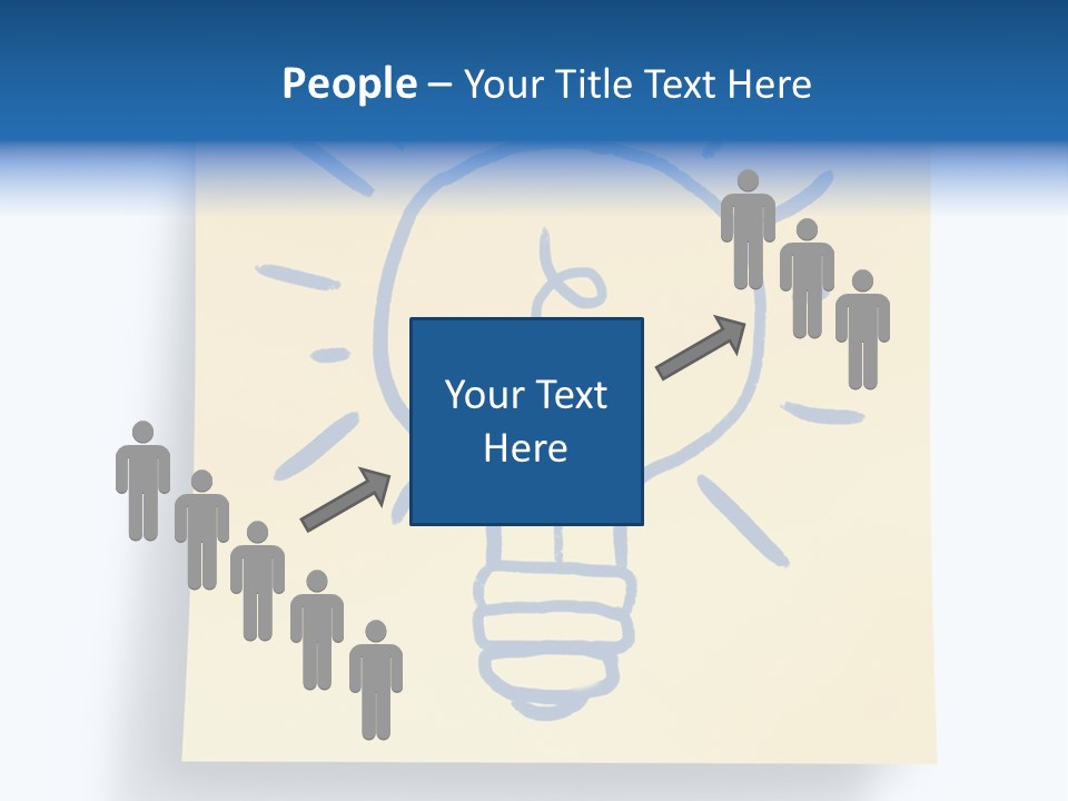 A Piece Of Paper With A Drawing Of A Light Bulb On It PowerPoint Template